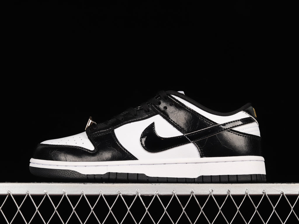Nike Dunk Low "Panda" Patent Gold