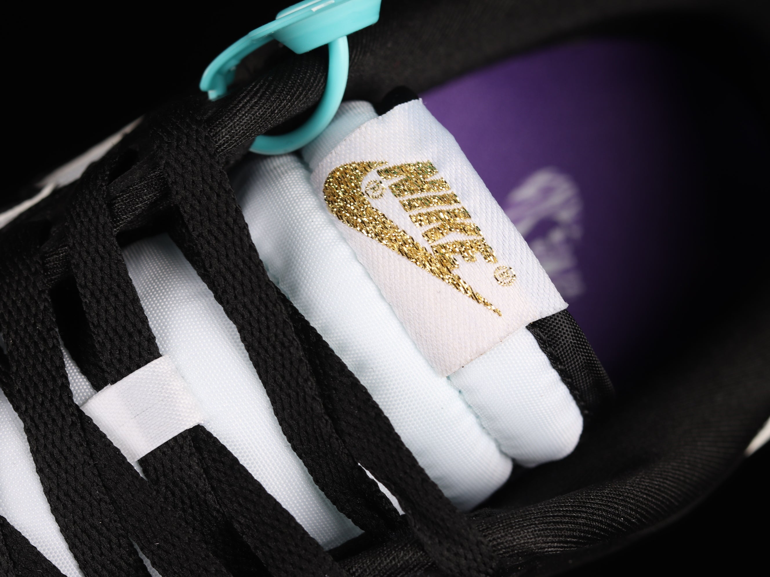 Nike Dunk Low "Panda" Patent Gold